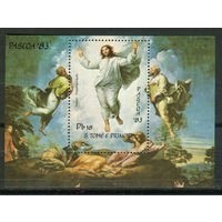 Сан Томе и Принсипи - 1983г. - Картины. Пасха - 1 блок, не полная серия, MNH [Mi bl. 125]. #O-Bl-Z-2-12