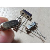22.1184 МГц Кварц ((цена за 9 штук)) MHz. Кварцевый резонатор лодочка