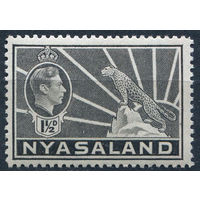 1938 Ньясаленд ** Леопард, марка из серии, Британские колонии