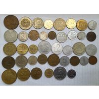 Монеты разных стран 40 штук