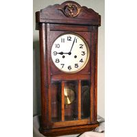 Часы антикварные настенные с боем фирмы Friedrich Mauthe, Германия