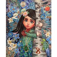 Авторская картина Ангелок для знака зодиака рак (холст, акрил, авторская техника)