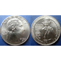 США. Квотер 2025 Выдающиеся женщины N17 Джульетта Гордон Лоу. Минтмарка P.