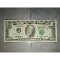 10 долларов США. 1993г