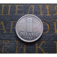 1 пфенниг 1989 (A) Германия ГДР #18 aUNC