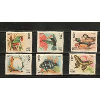 Куба-1996(Мих.3926-3931) , **    ,Фауна , Рыбы,Птицы, Бабочки (полная серия)