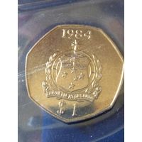 1. Распродажа. Самоа 1 тала 1984 из банковского набора. Нечастая! UNC! (СМОТРИТЕ ДРУГИЕ ЛОТЫ)