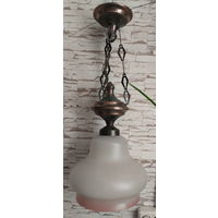 Подвесной светильник ЯСЬ с плафоном эпохи СССР