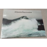 Посткроссинг. Открытка из Норвегии: Атлантическая дорога  (10х15). Прошла почту. Художественная марка, чёткий штемпель.