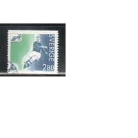 Швеция-1992,(Мих.1712)  гаш. , Спорт, Футбол, ЧЕ-1992