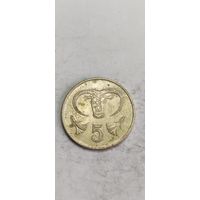 Кипр 5 цент 1991
