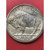 Сувенир-медаль 1932г.сша.