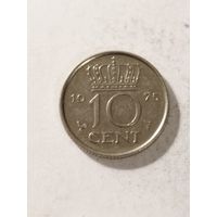 Нидерланды 10 центов 1975