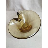 Ваза Осенний лист, гутная техника. СССР