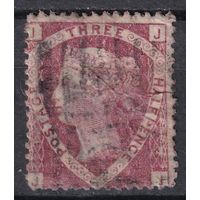 59.Br. Великобритания. Виктория. Стандарт. 3 1/2P. 1870 г. Mi.#37. Plate 3.