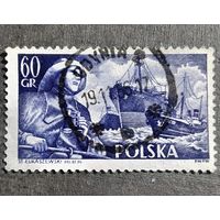 Марка Польша 1956 год Флот