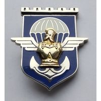 Франция. Полковой знак. 17-й парашютно-десантный инженерный полк. Тяжёлый металл.