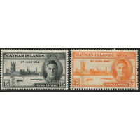 Кайманы 1946 ** Победа, серия 2 марки