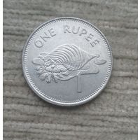 Werty71 Сейшельские острова Сейшелы 1 рупия 2010 Раковина Харония Тритон