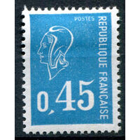 Франция - 1971г. - стандартный выпуск, Марианна, 0,45 Fr - 1 марка - полная серия, MH [Mi 1738]. #2-Fr-43-A-1
