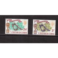 Тристан-да-Кунья-1966,(Мих.100-101), ** , Спорт, футбол, ЧМ-1966,