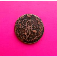 5 копеек 1769 год.ЕМ