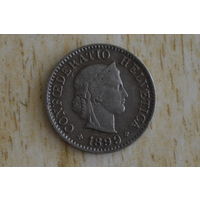 Швейцария 5 раппенов 1899 с 1 руб