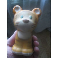 Резиновая игрушка тигренок СССР клеймо