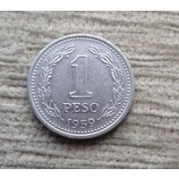 Werty71 Аргентина 1 песо 1959