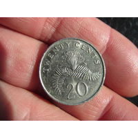 Сингапур 20 центов, 1987. С 20 копеек. Распродажа коллекции. Смотрите другие лоты.