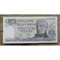 Werty71 Аргентина 50 песо 1976 - 1978 UNC банкнота