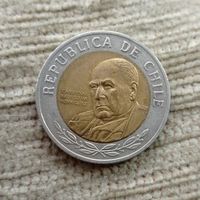 Werty71 Чили 500 песо 2008 биметалл