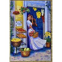 Посткроссинг. Открытка подписана с маркой. Прошла почту