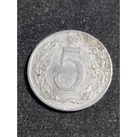 Чехословакия 5 геллеров 1954