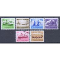 [1678] Албания 1965. Корабли.Парусники.Лодки. Гашеная серия.