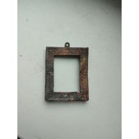 Рамка под иконку латунная 4 на 5 см