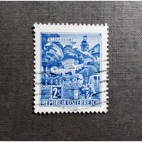 Марка Австрия 1968 год Адхитектура