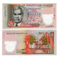 Маврикий 100 рупий образца 2024 года UNC p65