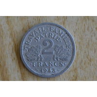 Франция 2 франка 1943