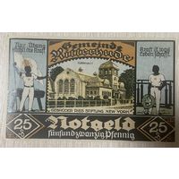 Нотгельд Риттерхуде 25 пфеннигов 1921 год. Веймарская республика