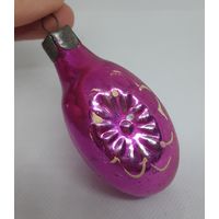 Ёлочная игрушка Маргаритка, стекло. СССР
