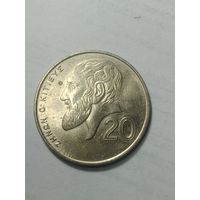 Кипр 20 центов 1998 года .
