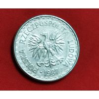 Польша 1 злотый, 1987
