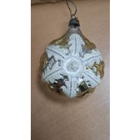 Шар игрушка елочная с росписью СССР