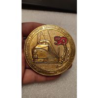 Настольная медаль 50 лет Днепропетровский Институт Инженеров Железнодорожного Транспорта им.Калинина