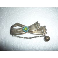 Антикварная Брошь 19-ый Век Серебро 84