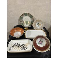 Посуда Фарфор Сервизы Чашки Кружки Блюдца Сливочники Заварники Германия GDR Kahla ГДР СССР Клейма