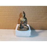 Тяжёлая, латунная фигурка Индийского Божества, высота 4.7 см.