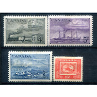 Британские колонии - Канада - 1951г. - 100 лет канадским маркам - 4 марки - полная серия, MH [Mi 266-269]. #3-WB-88-A-2